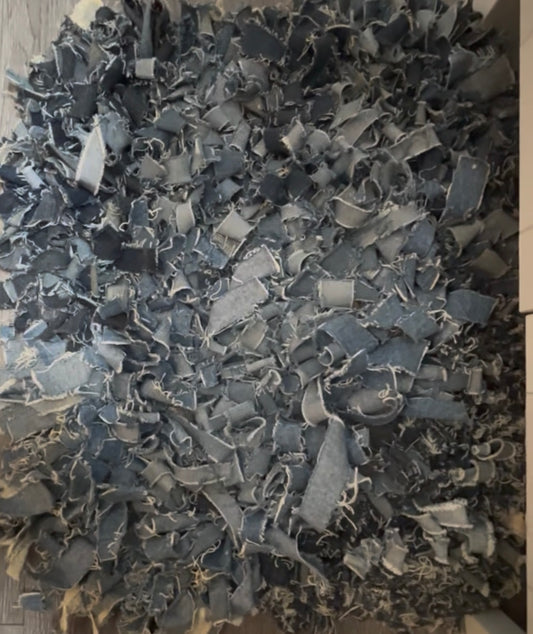 Denim 24x18 Shag Rug